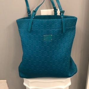 Michael Kors turquoise tote